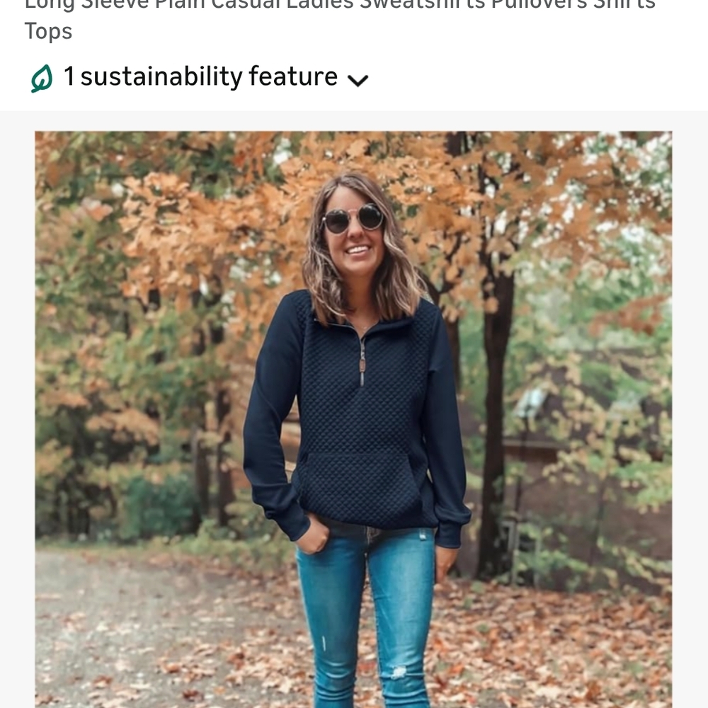 Quilted Pattern Lightweight Pullover - image 7